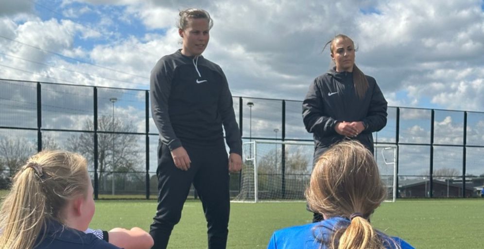 WSL Legend Gilly Flaherty visits FFE in Norwich